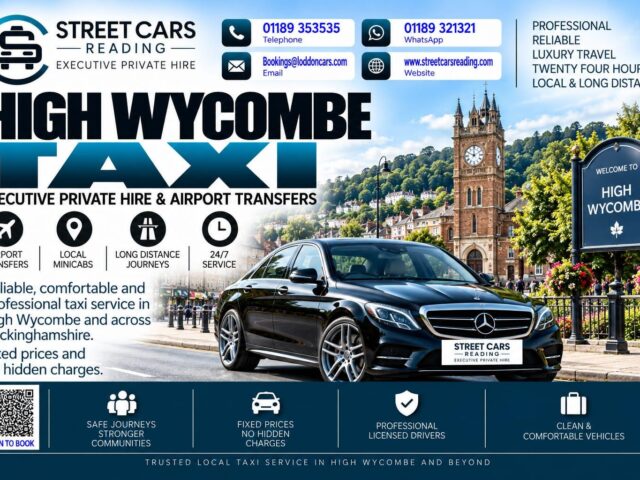 High Wycombe Taxi Street Cars Reading