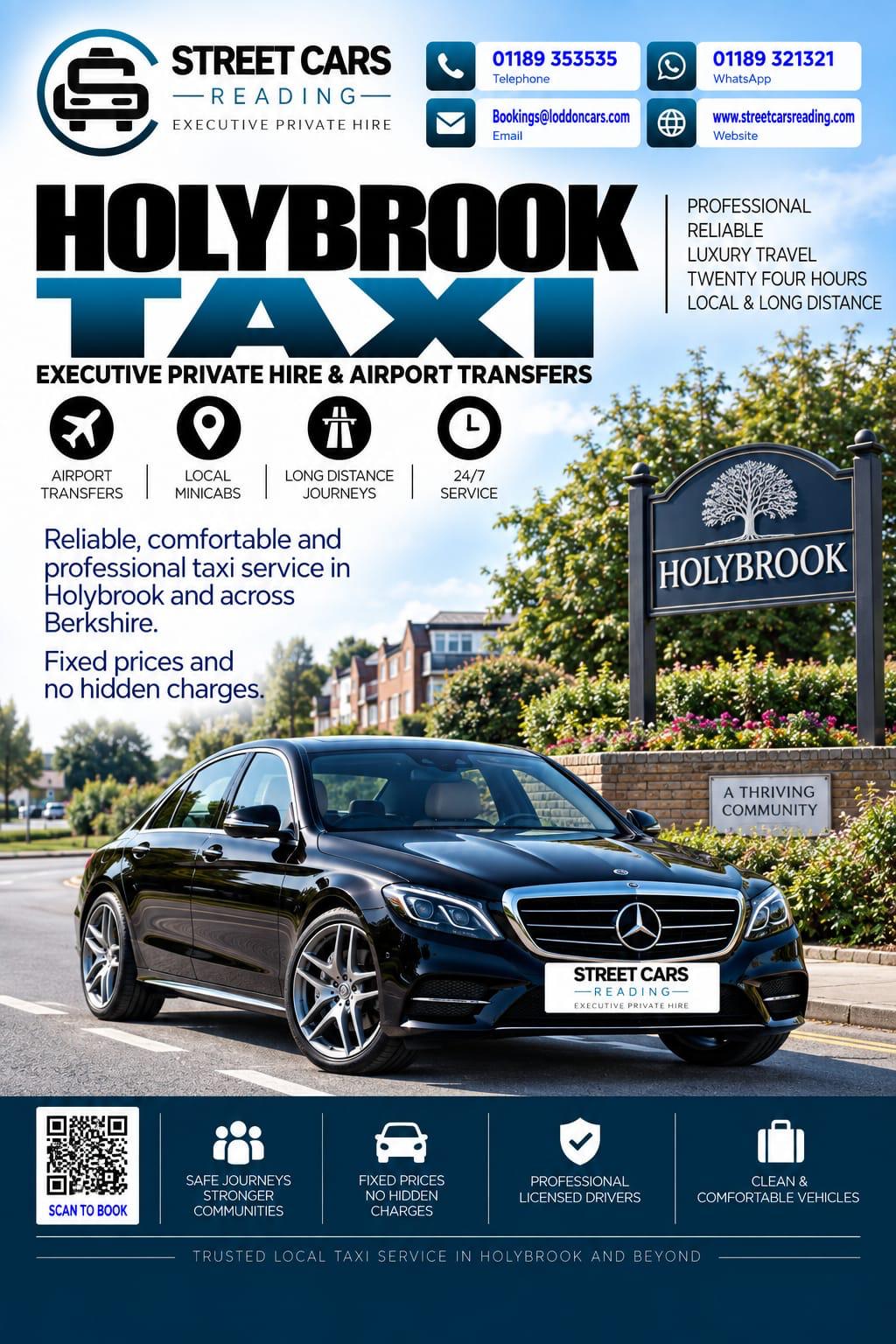 Holybrook taxi service near Reading