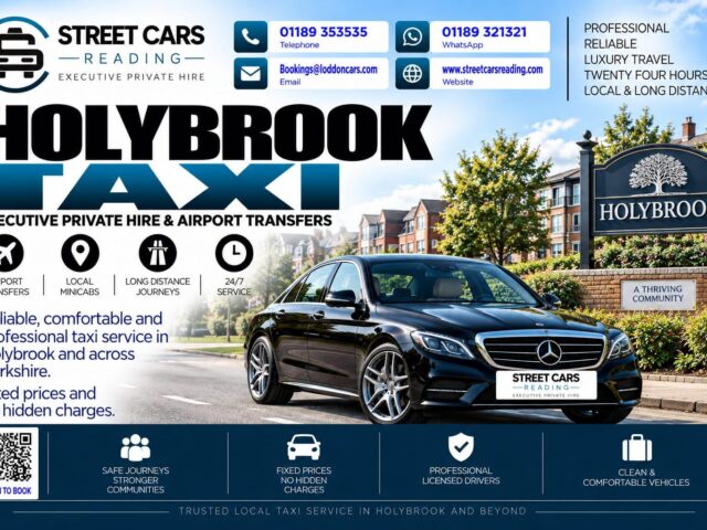 Holybrook Taxi Street Cars Reading