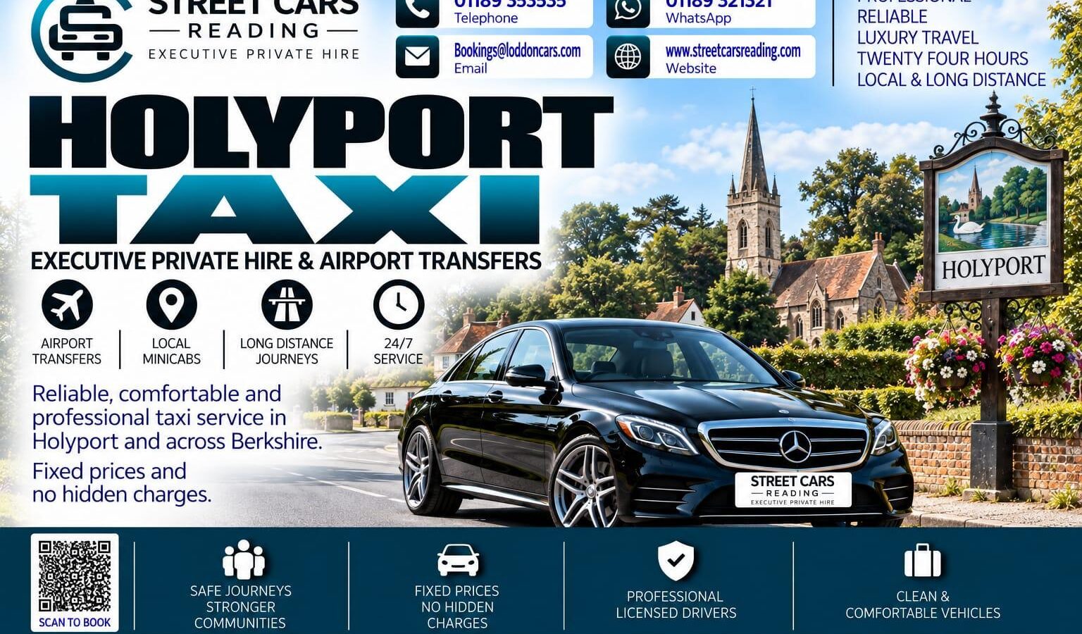 Holyport Taxi Street Cars Reading