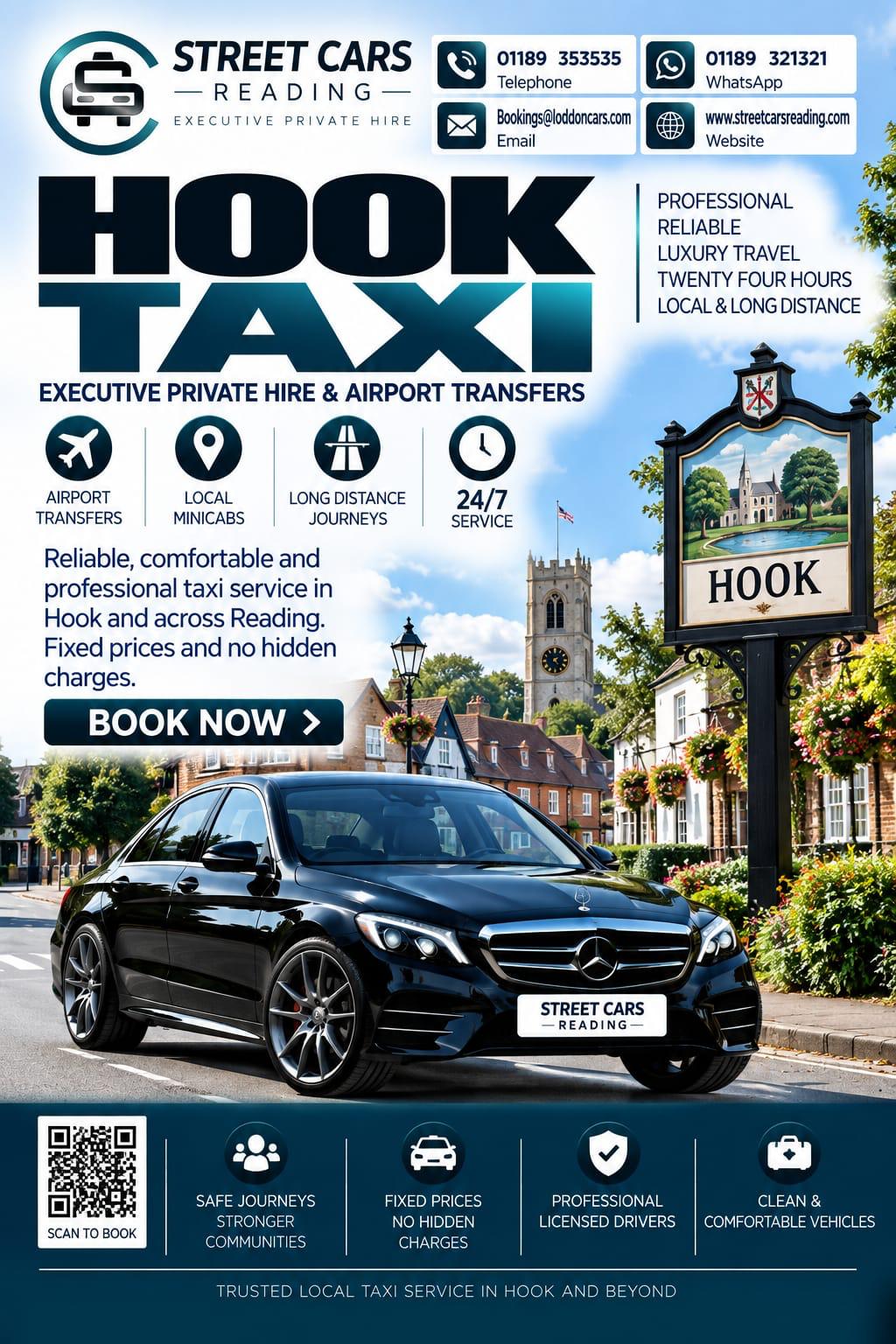 Hook taxi service in Hampshire