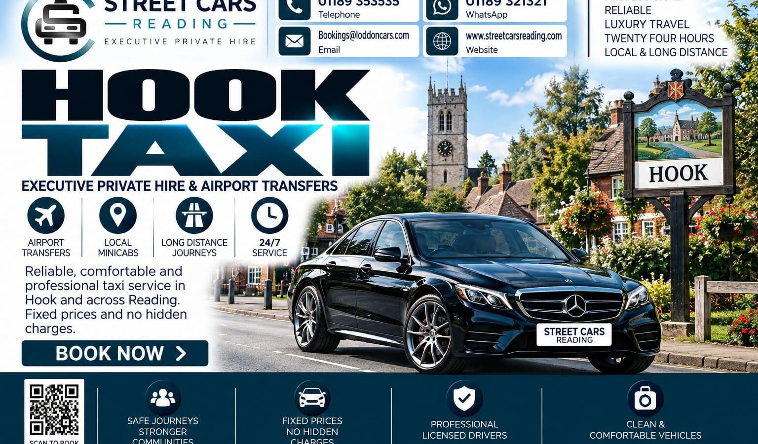 Hook Taxi Street Cars Reading