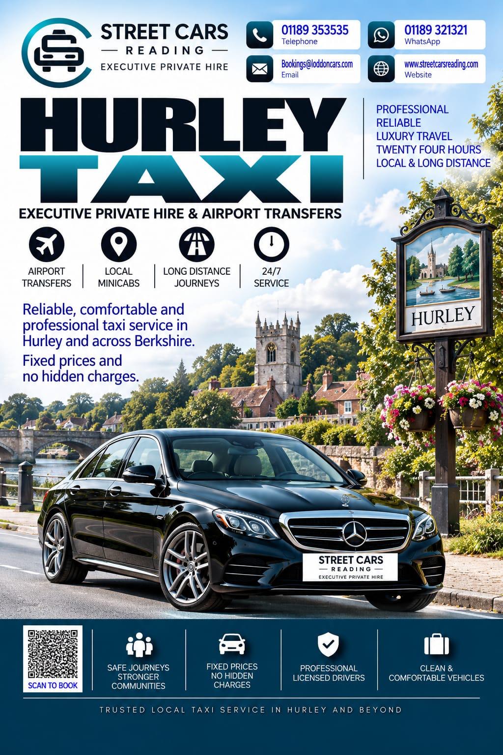 Hurley taxi service in Berkshire
