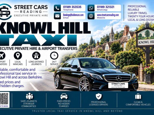 Knowl Hill Taxi Street Cars Reading