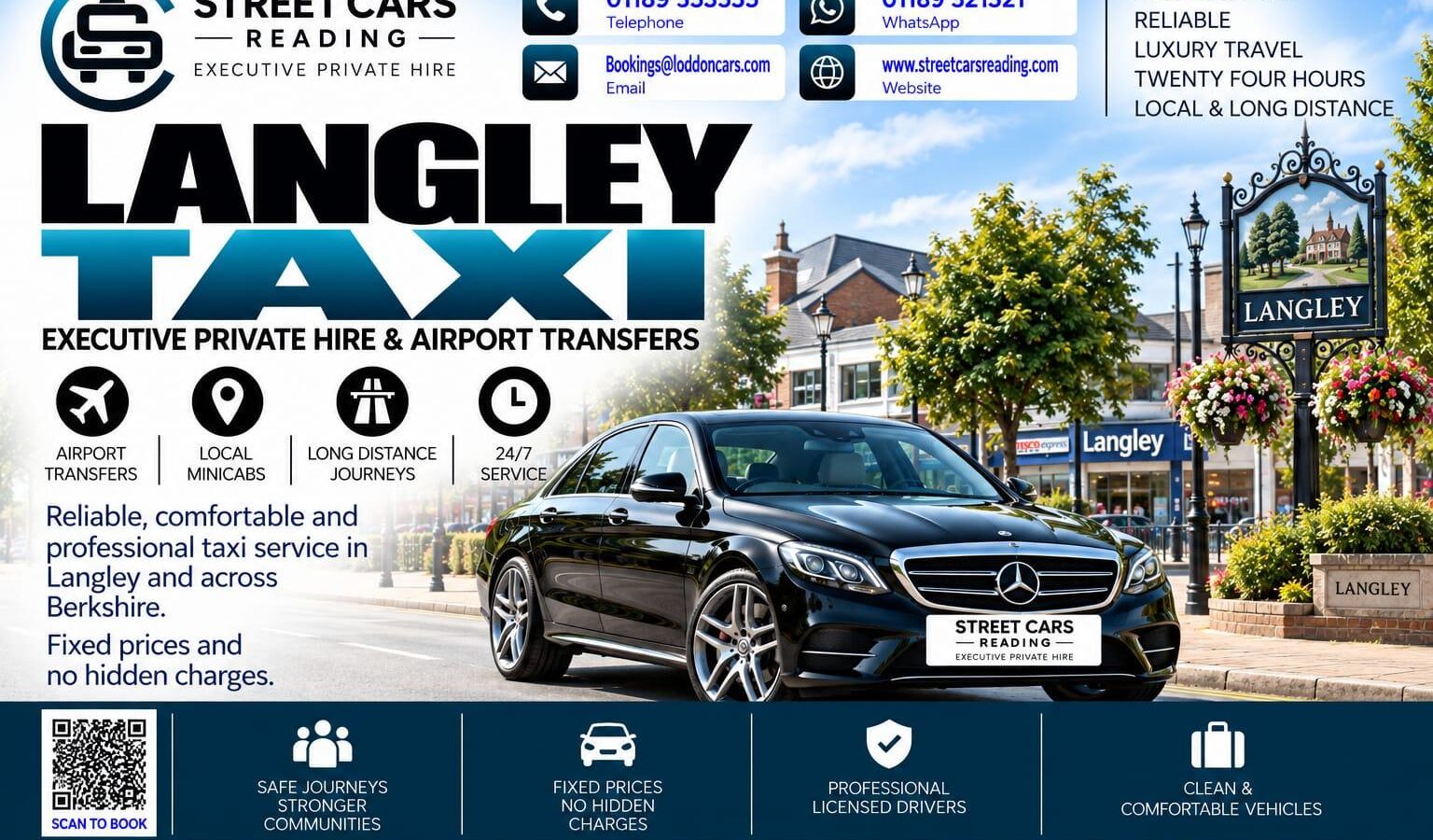 Langley Taxi Street Cars Reading
