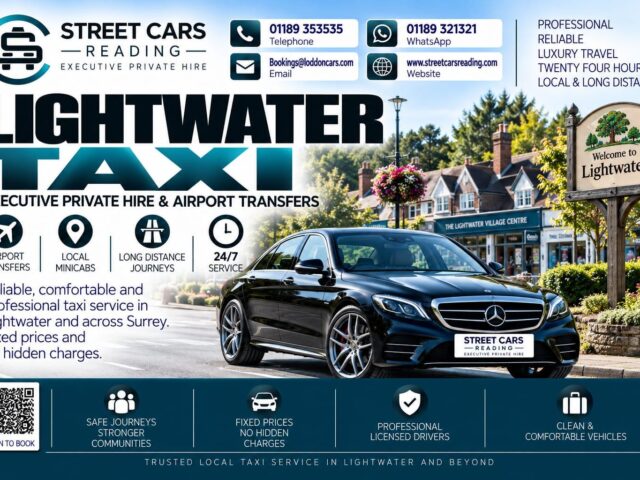 Lightwater Taxi Street Cars Reading