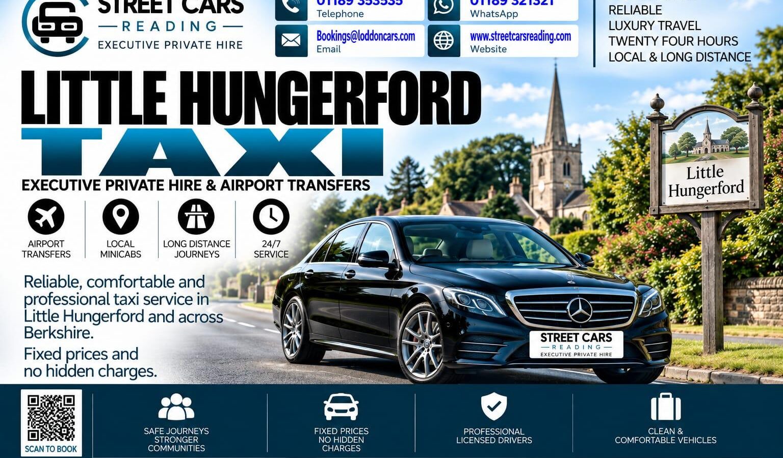 Little Hungerford Taxi Street Cars Reading
