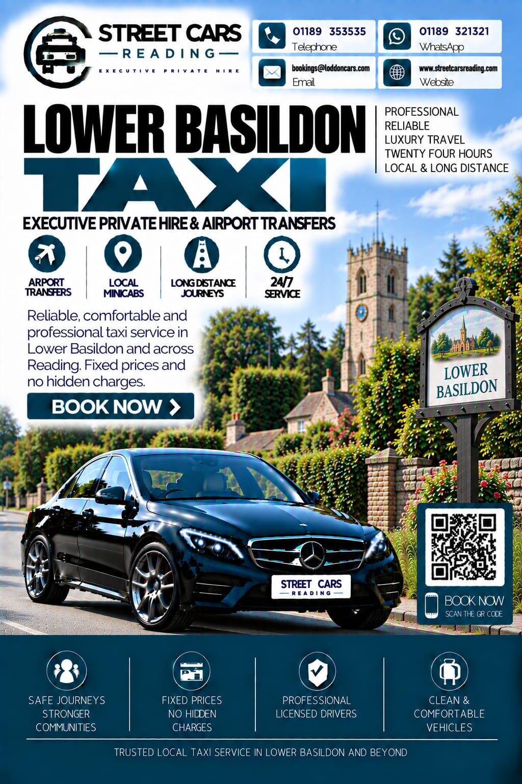 Lower Basildon taxi service in West Berkshire