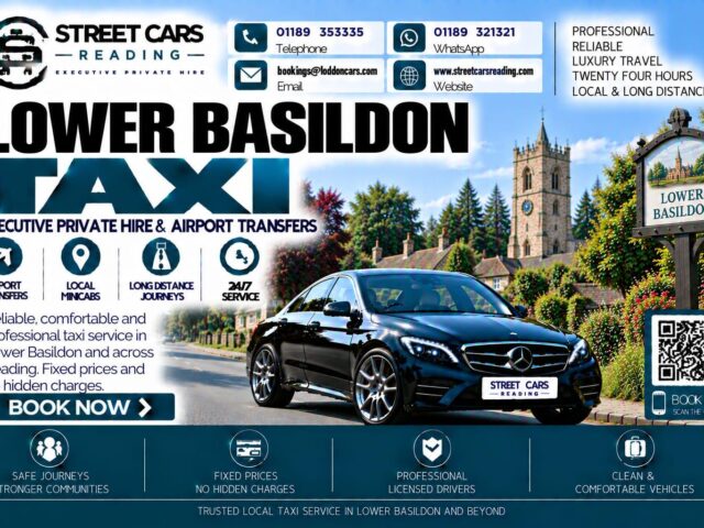 Lower Basildon Taxi Street Cars Reading