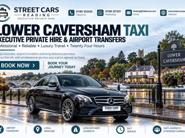 Lower Caversham Taxi Street Cars Reading