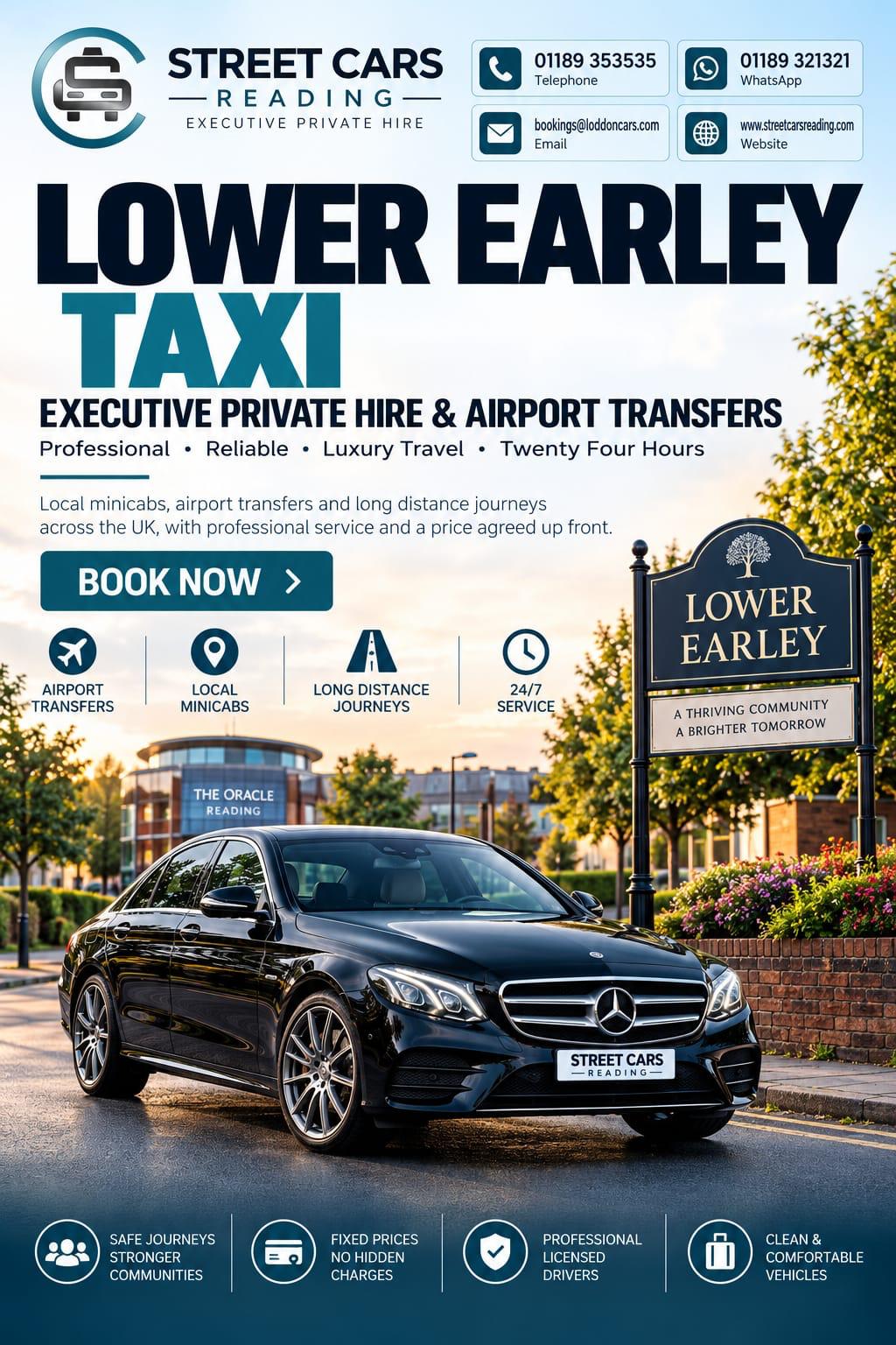  Lower Earley taxi service in Reading Berkshire