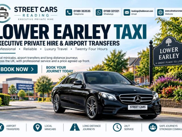Lower Earley Taxi Street Cars Reading