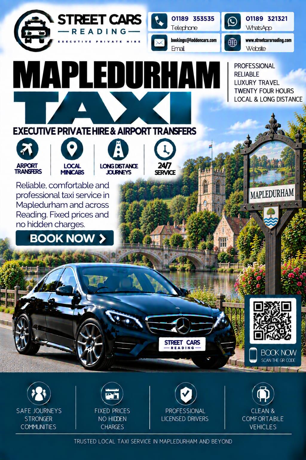 Mapledurham taxi service near Reading