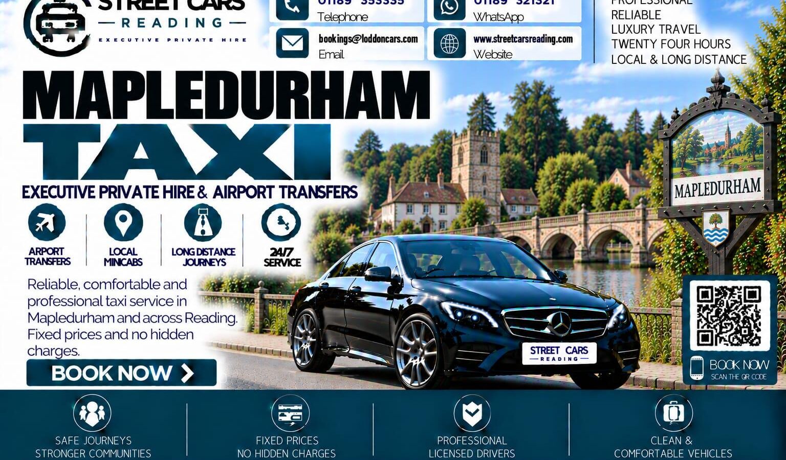 Mapledurham Taxi Street Cars Reading