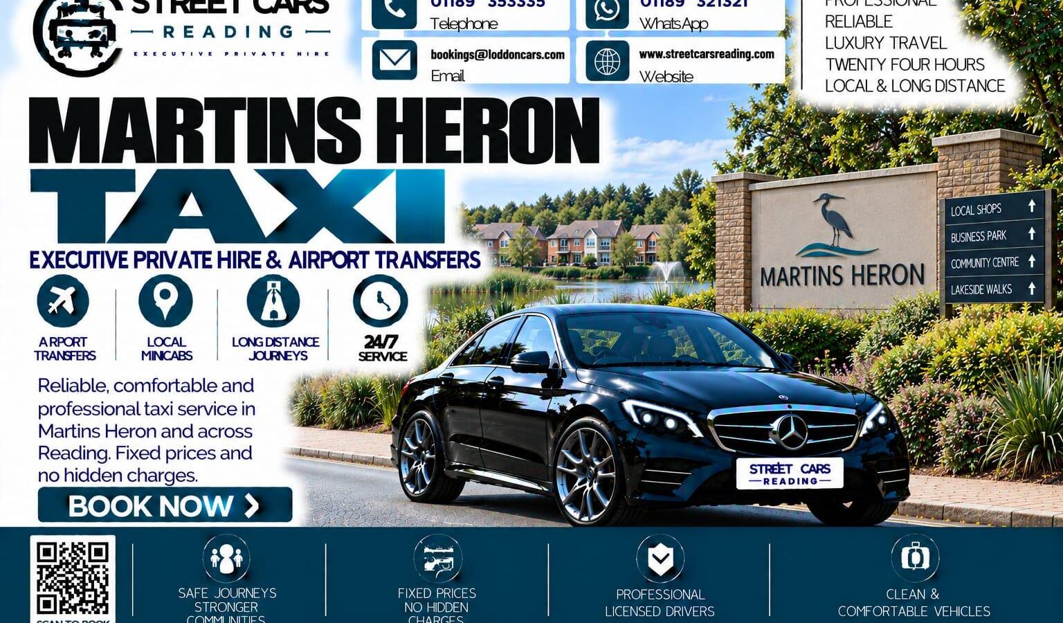 Martins Heron Taxi Street Cars Reading
