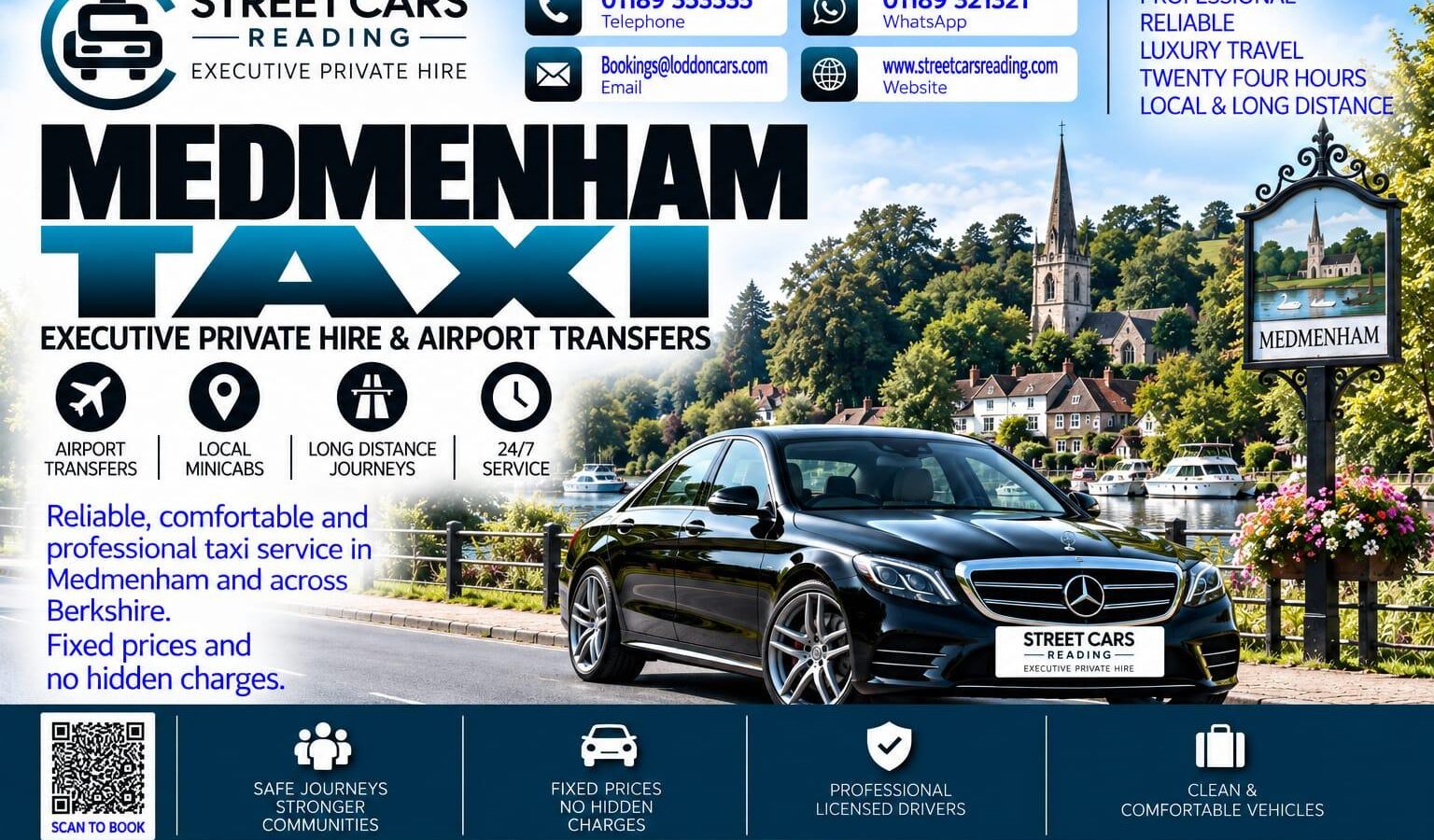 Medmenham Taxi Street Cars Reading
