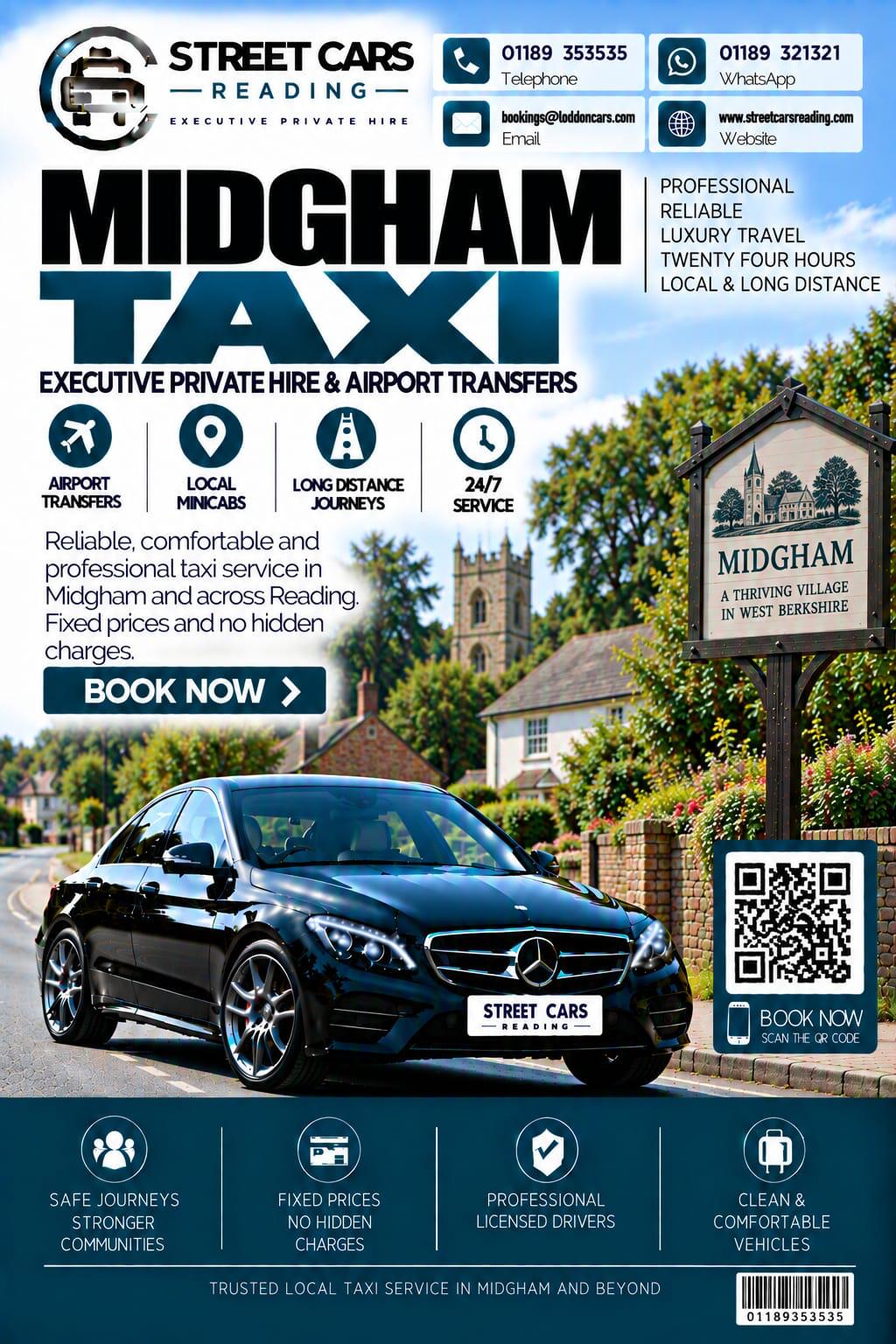 Midgham taxi service in West Berkshire
