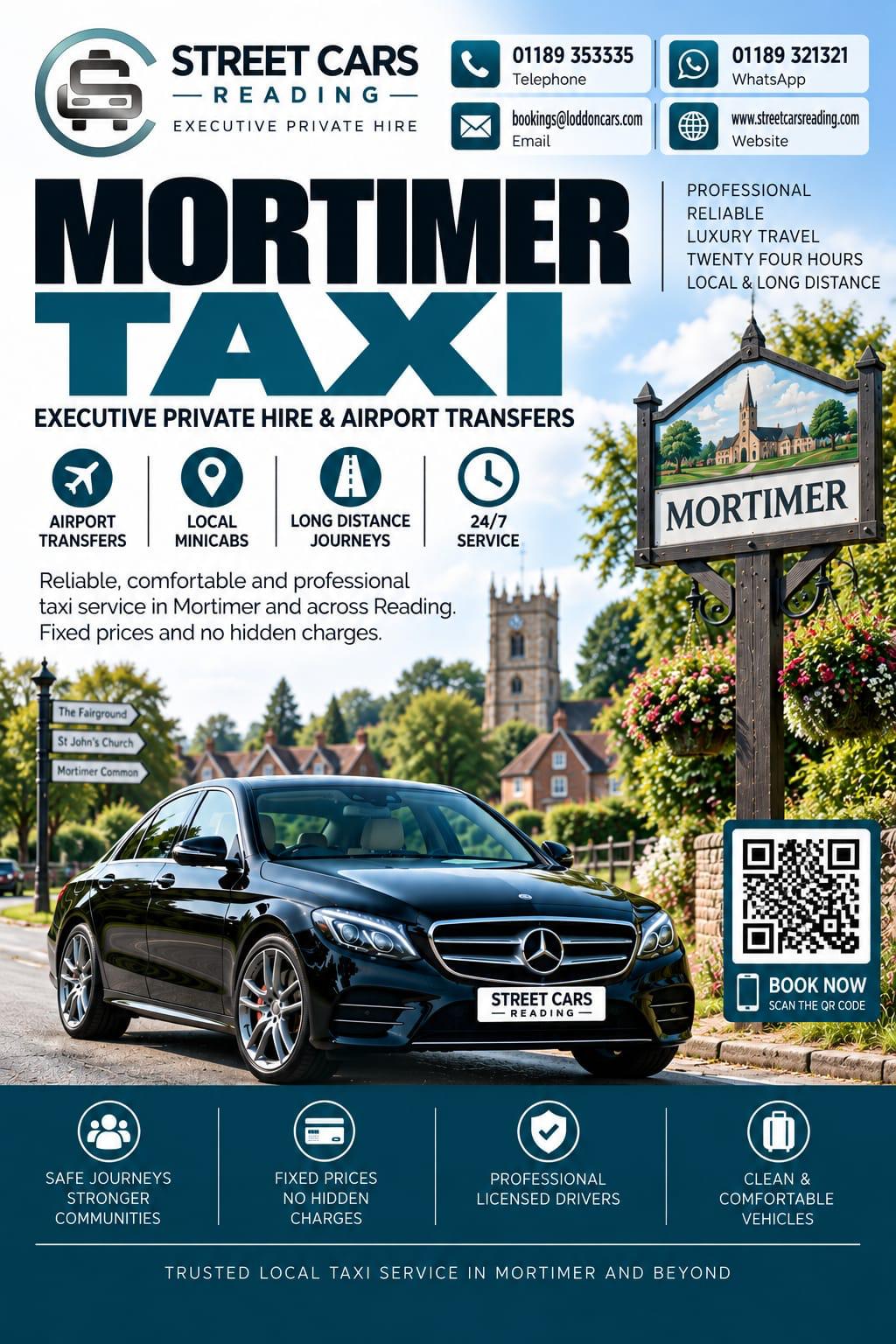 Mortimer taxi service in Berkshire