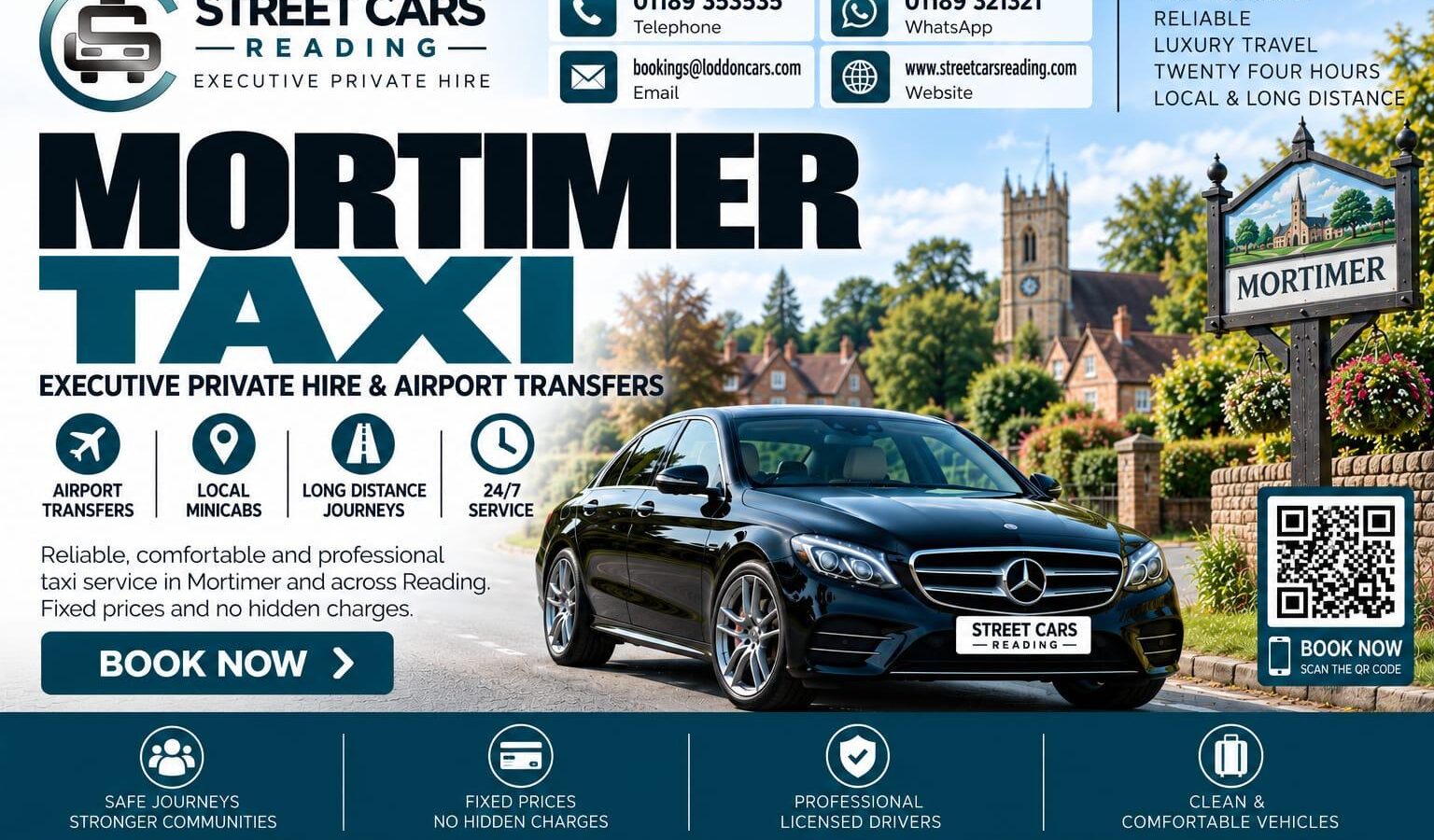 Mortimer Taxi Street Cars Reading