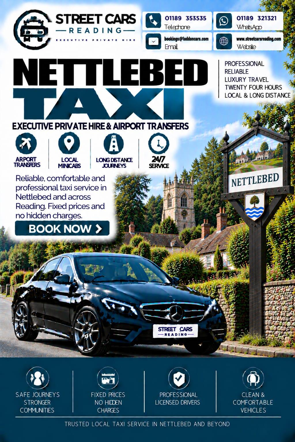 Nettlebed taxi service near Reading