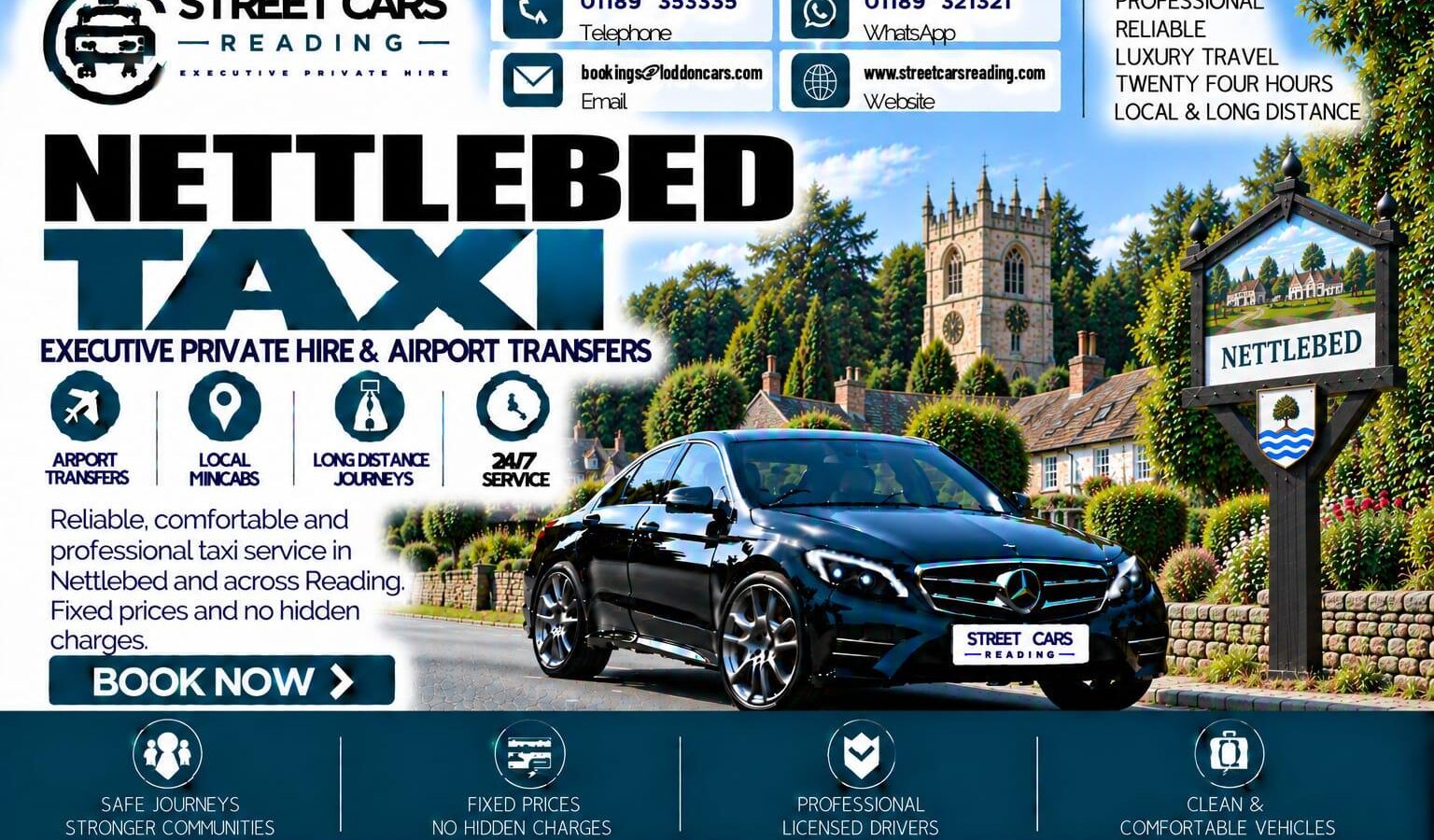 Nettlebed Taxi Street Cars Reading