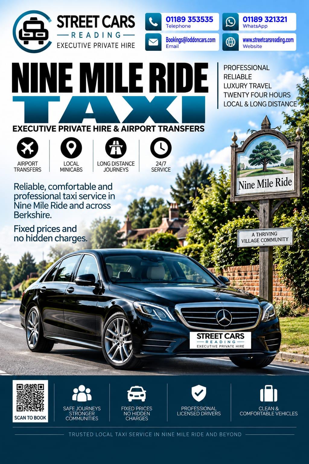 Nine Mile Ride taxi service near Wokingham