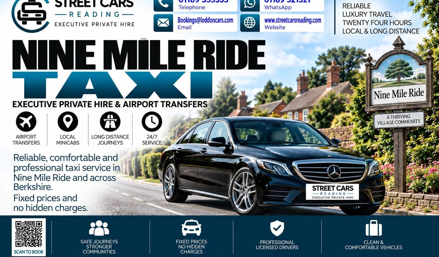 Nine Mile Ride Taxi Street Cars Reading