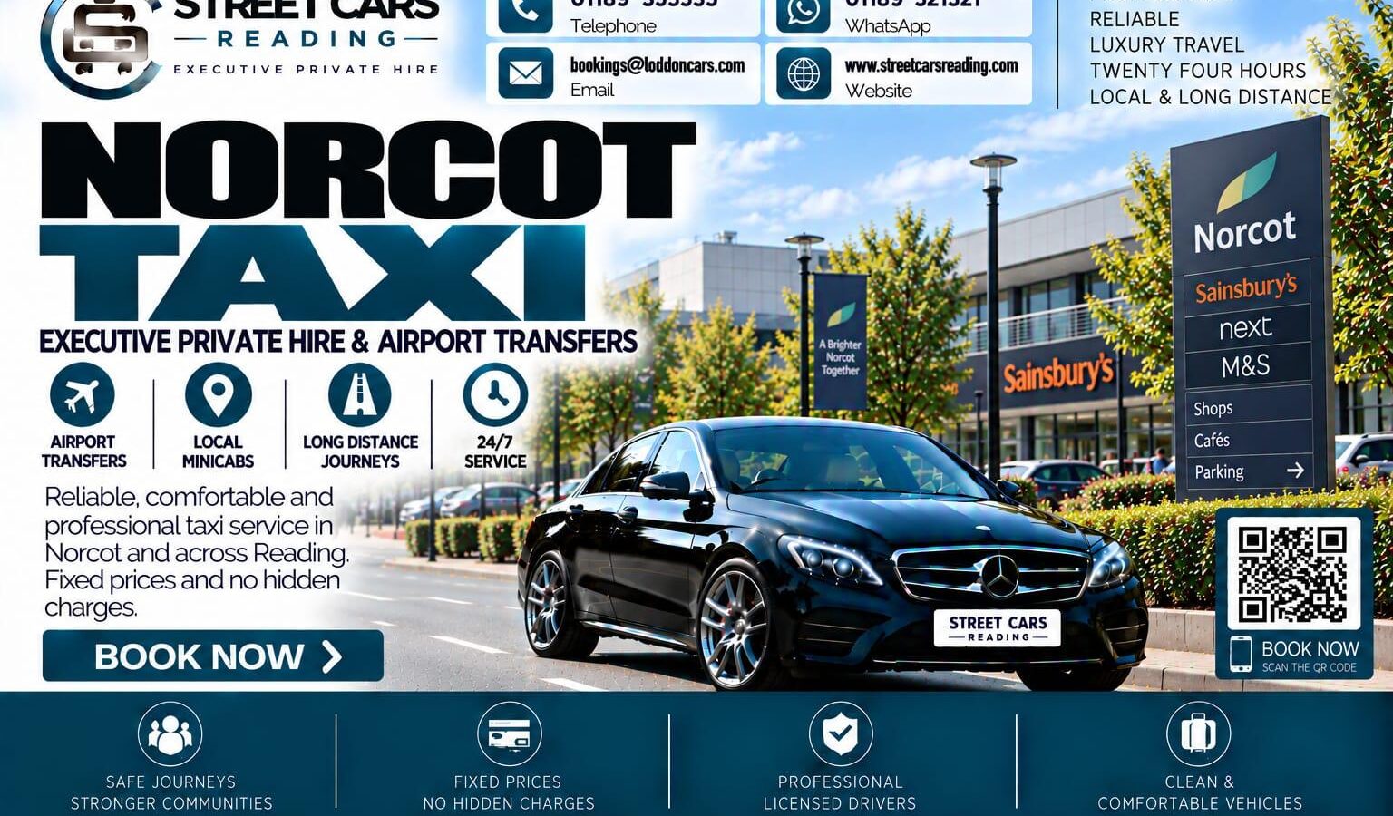 Norcot Taxi Street Cars Reading