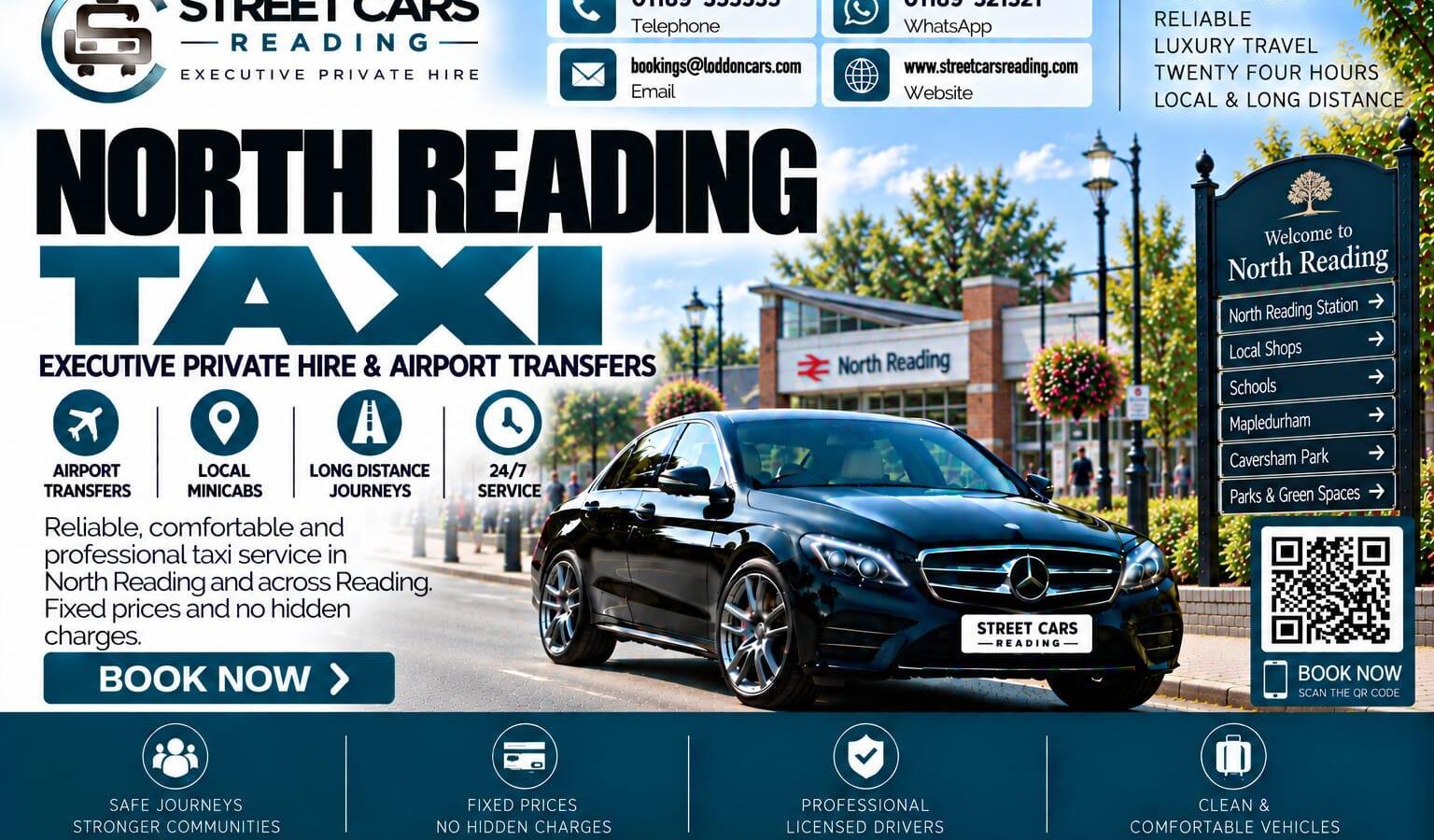 North Reading Taxi Street Cars Reading