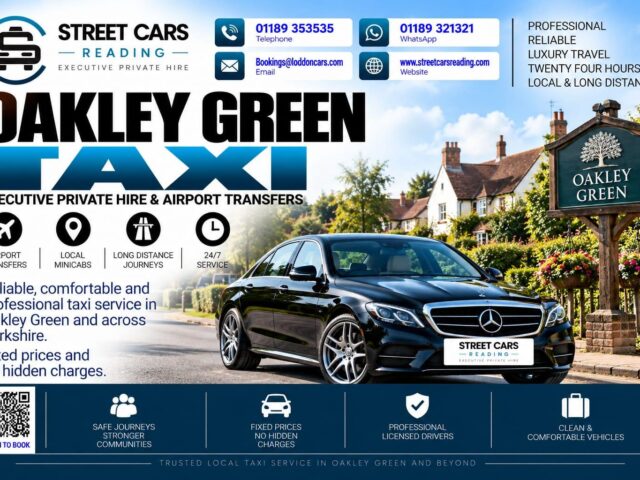Oakley Green Taxi Street Cars Reading
