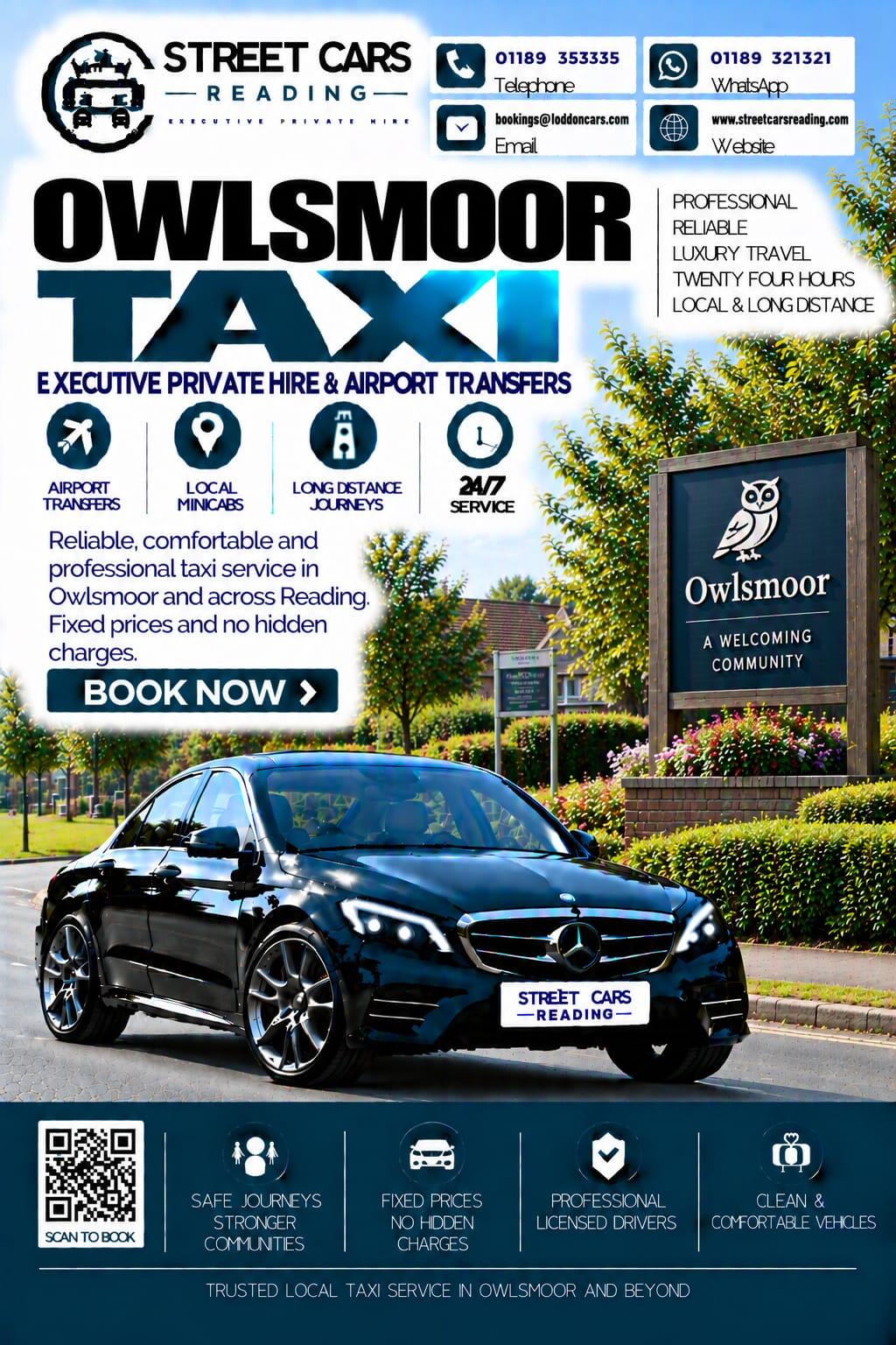 Owlsmoor taxi service near Sandhurst