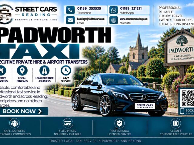 Padworth Taxi Street Cars Reading