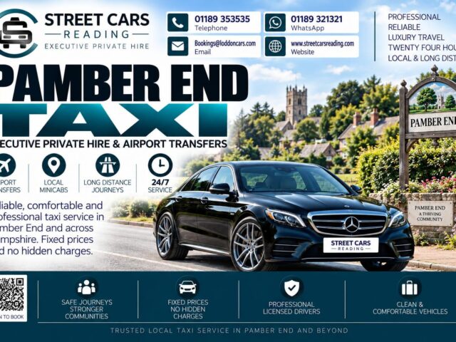 Pamber End Taxi Street Cars Reading