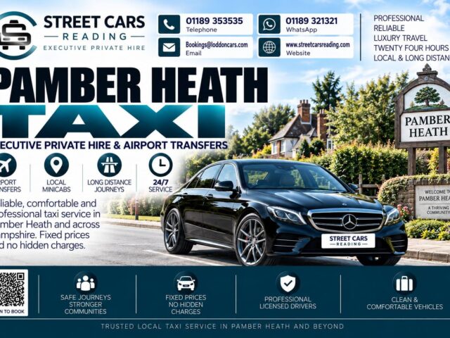 Pamber Heath Taxi Street Cars Reading
