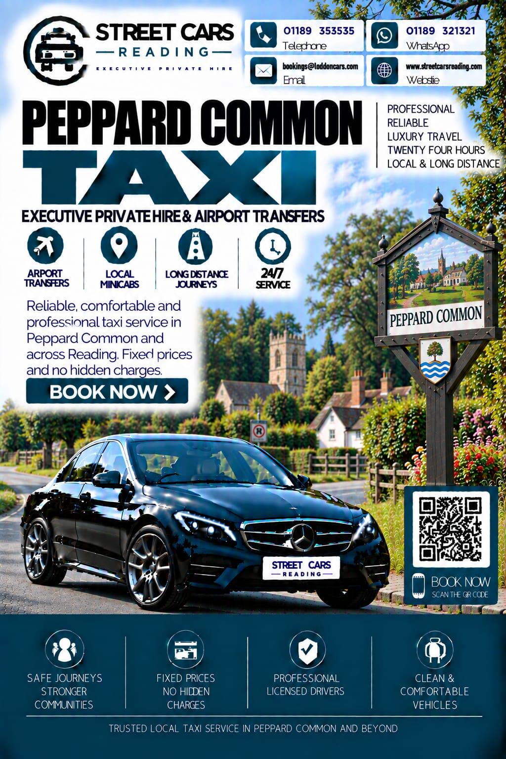 Peppard Common taxi service near Reading