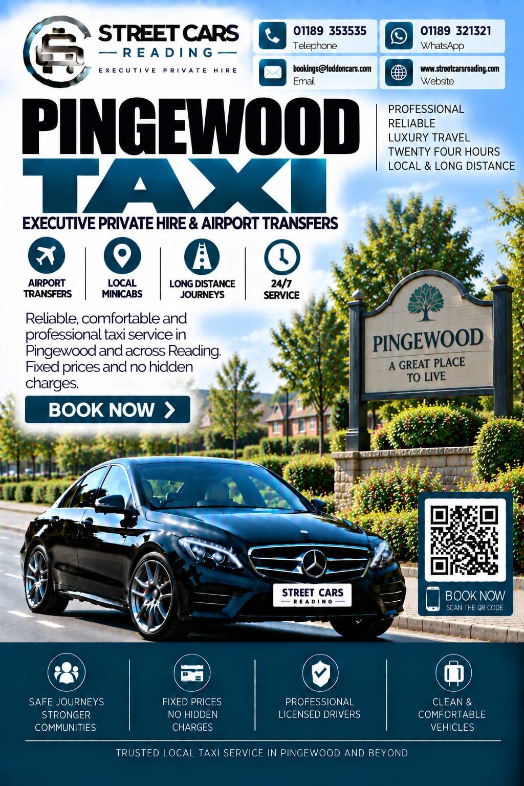 Pingewood taxi service in Berkshire