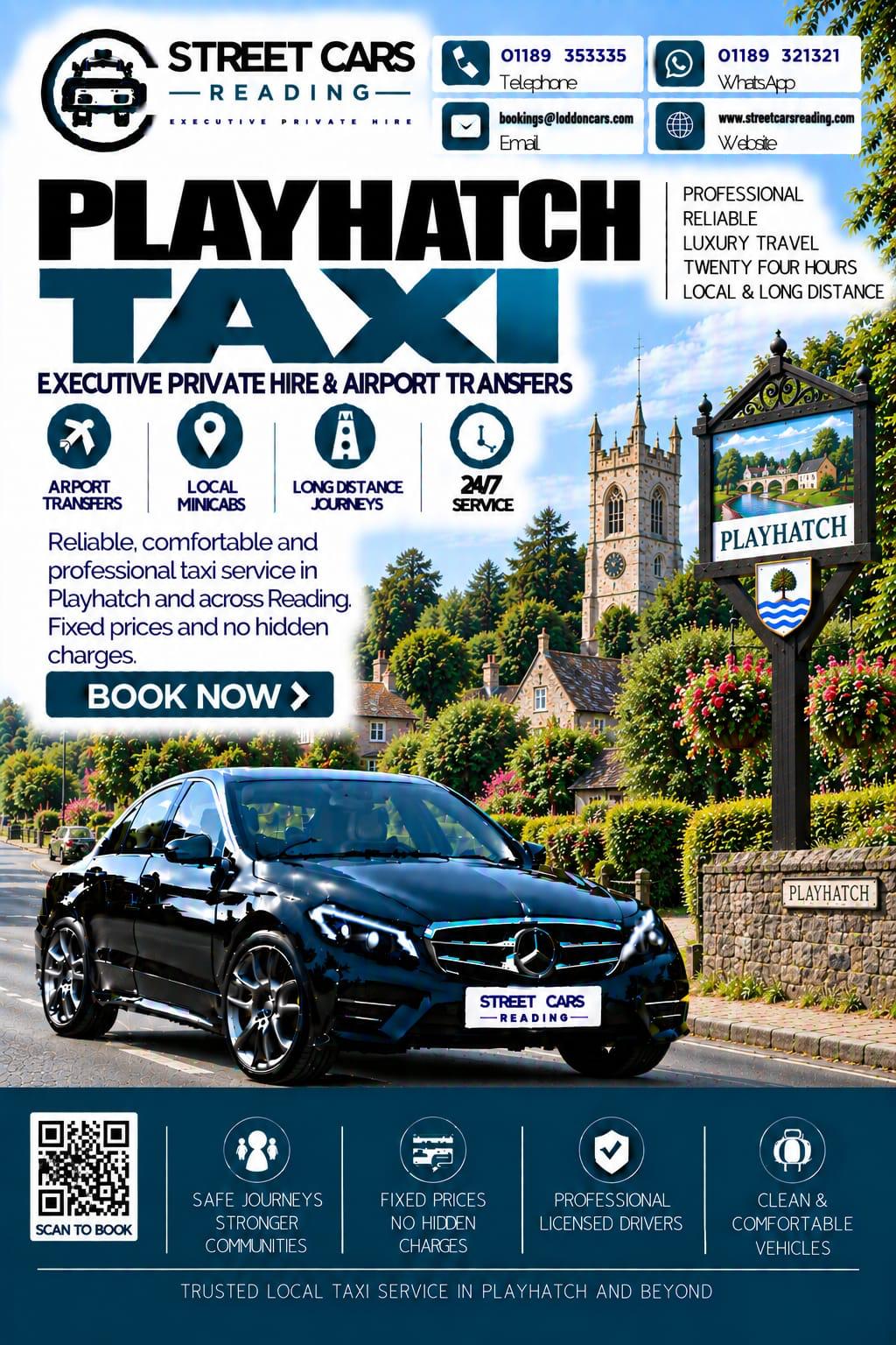 Playhatch taxi service near Reading