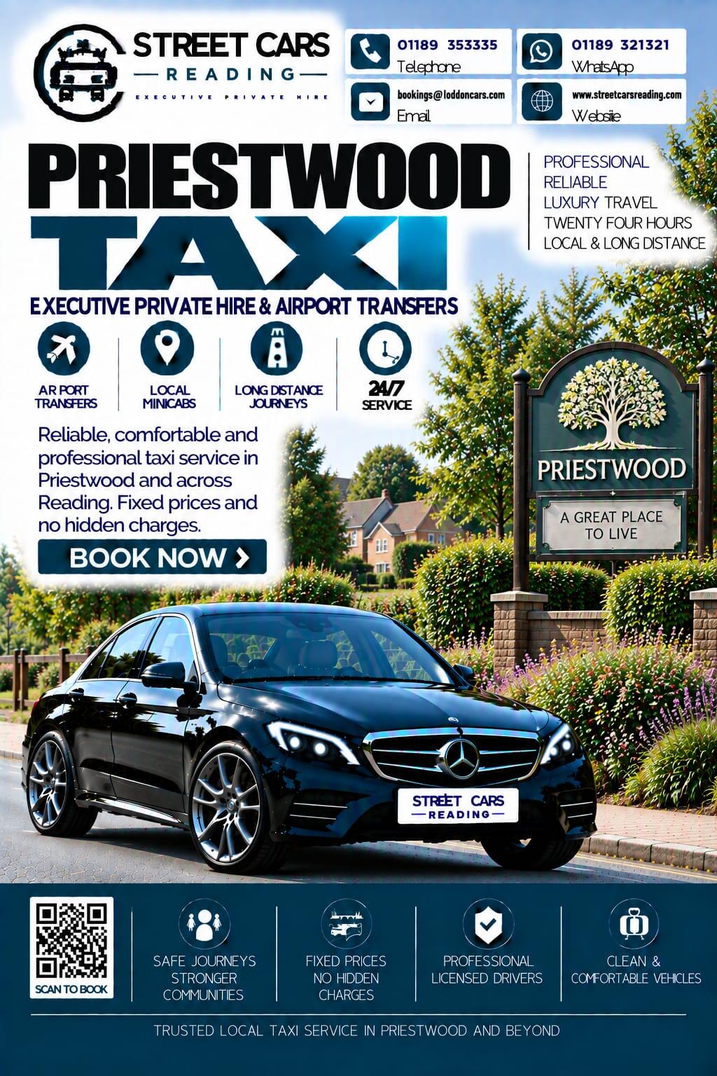 Priestwood taxi service in Bracknell