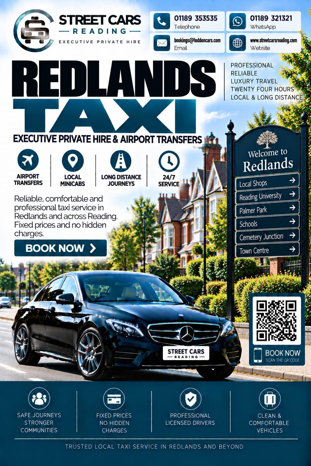  Redlands taxi service in Reading