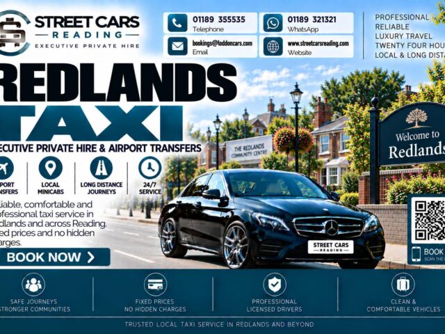 Redlands Taxi Street Cars Reading