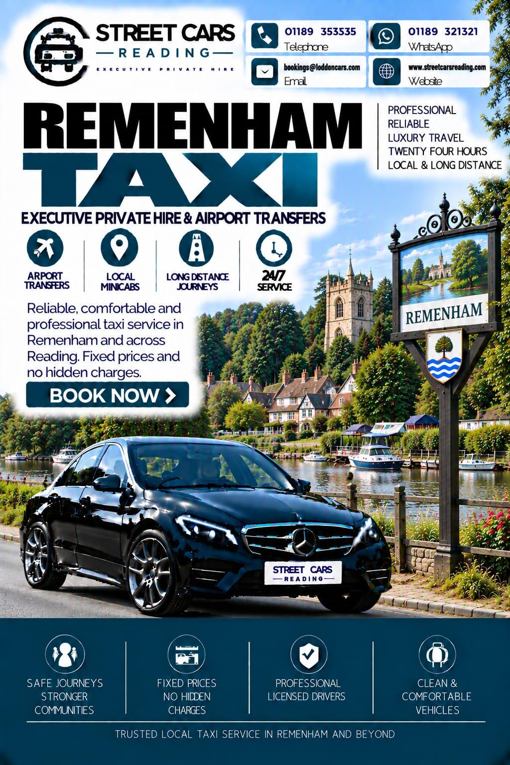 Remenham taxi service near Henley-on-Thames