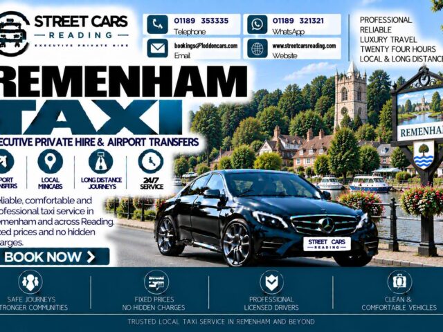 Remenham Taxi Street Cars Reading