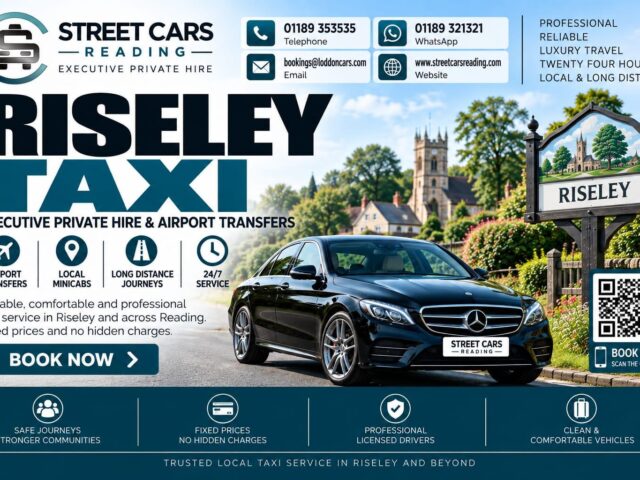 Riseley Taxi Street Cars Reading