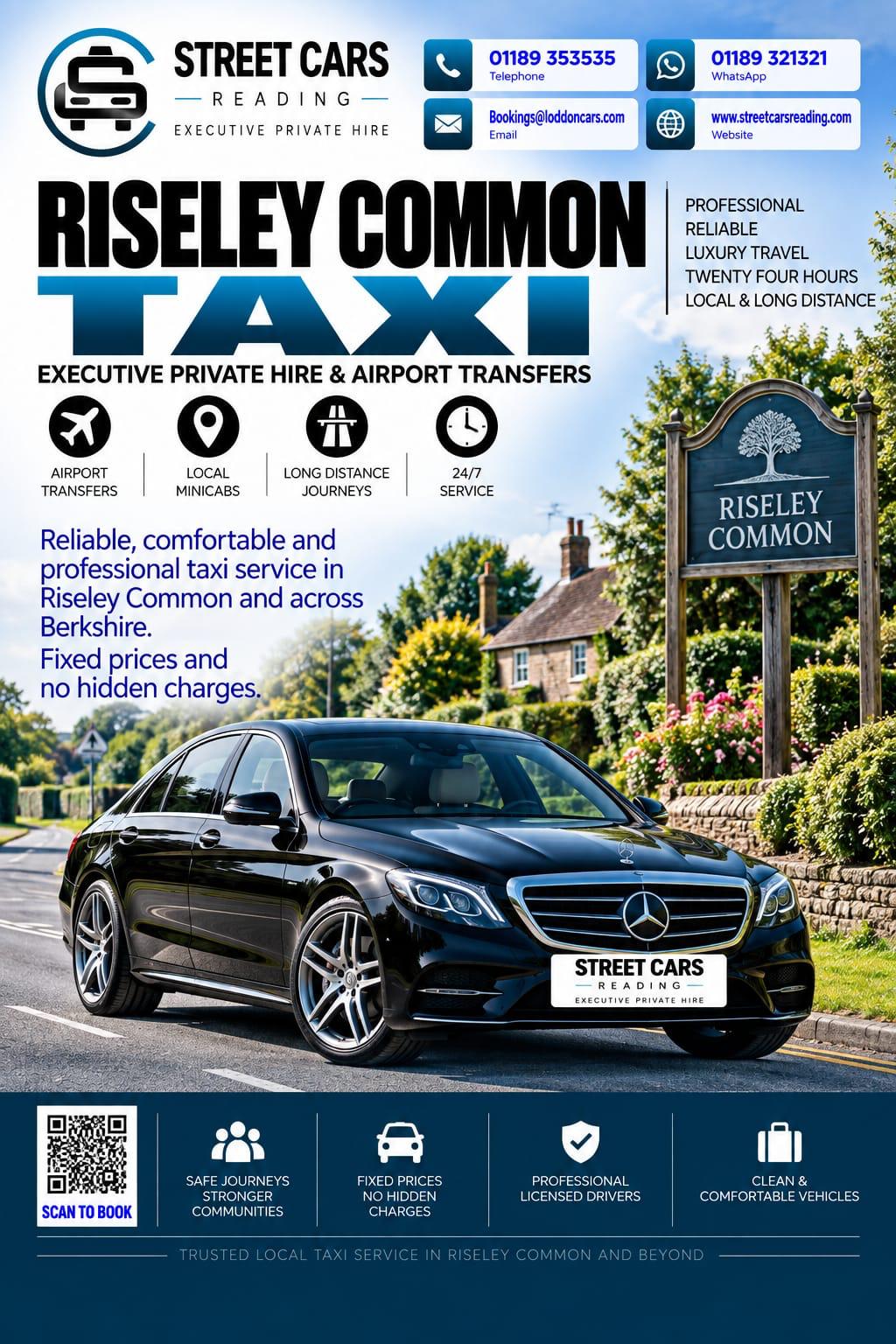 Riseley Common taxi service in Berkshire
