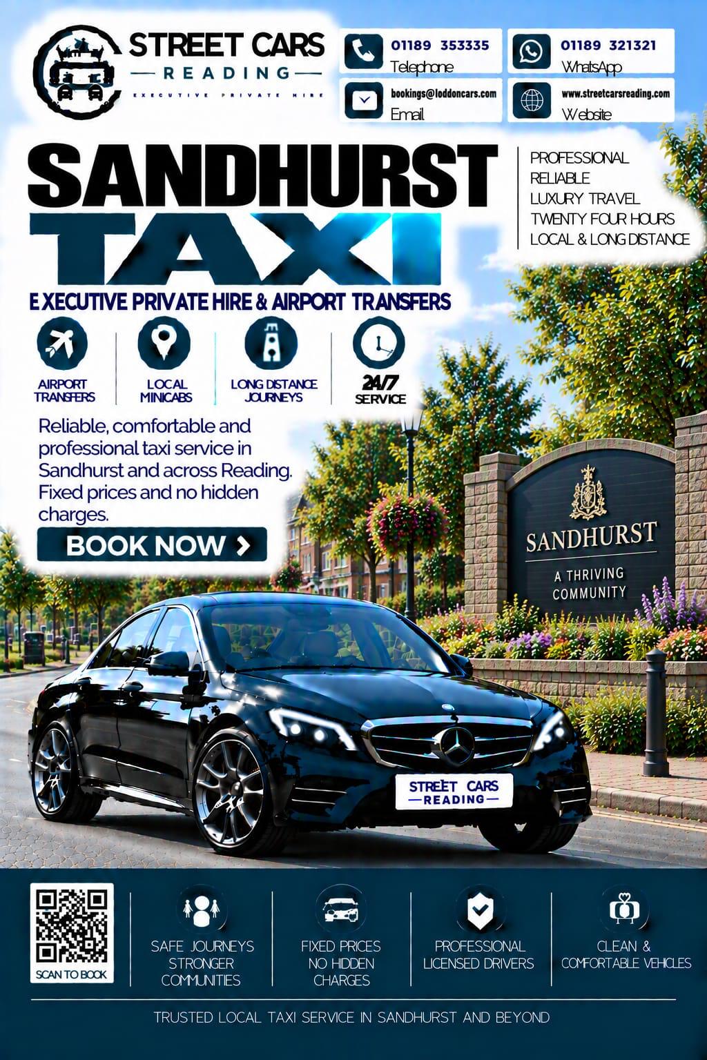 Sandhurst taxi service in Berkshire