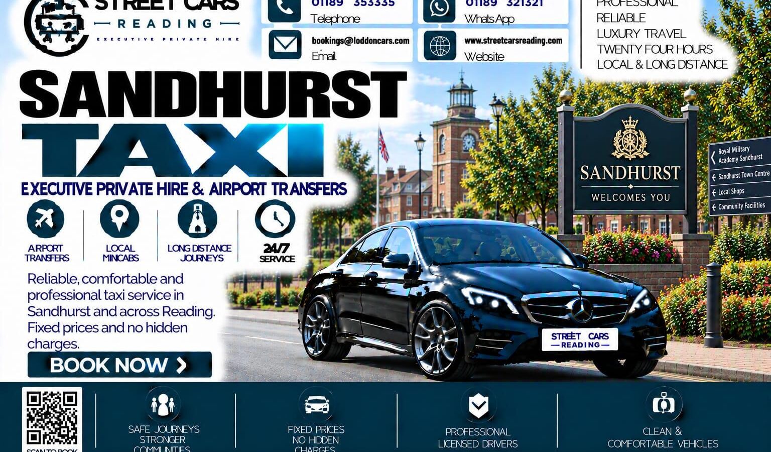 Sandhurst Taxi Street Cars Reading