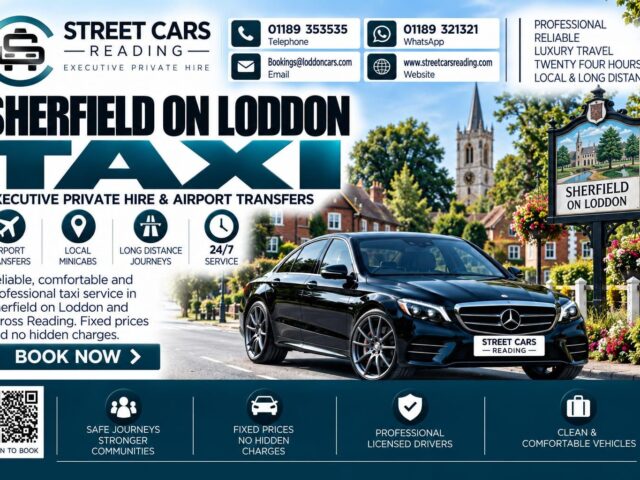 Sherfield on Loddon Taxi Street Cars Reading