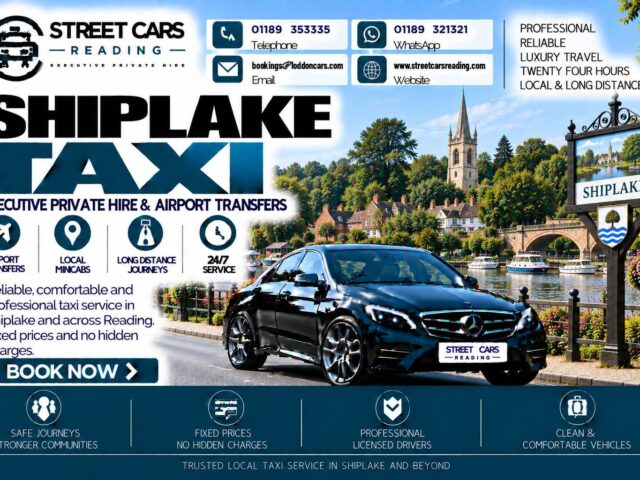 Shiplake Taxi Street Cars Reading