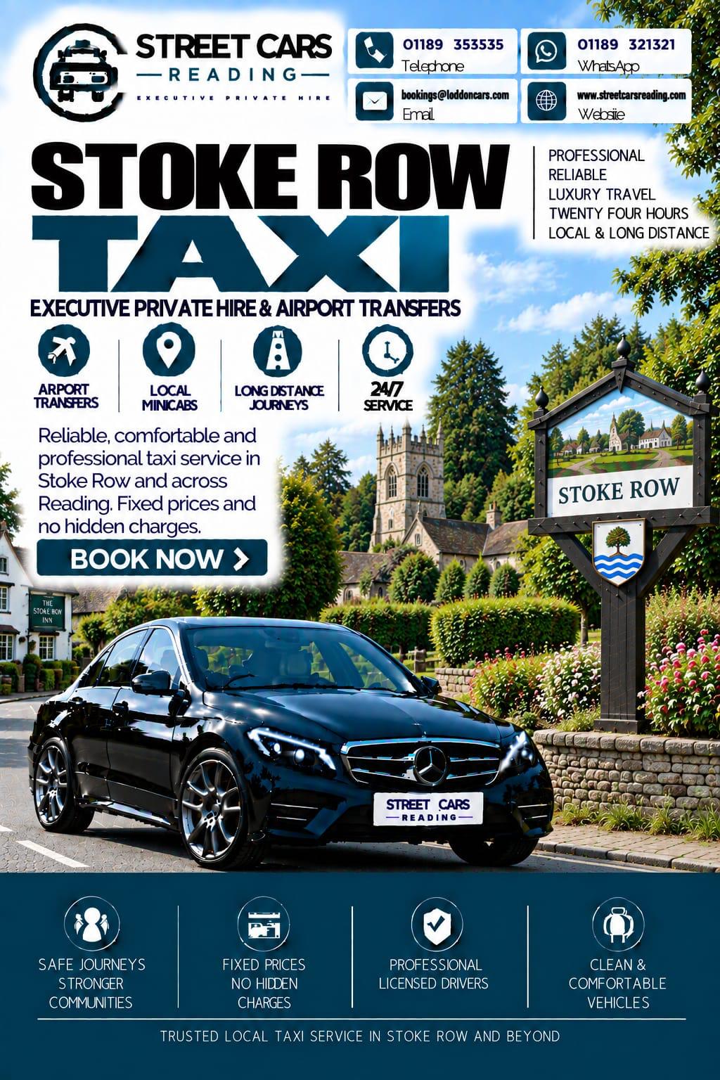 Stoke Row taxi service near Reading
