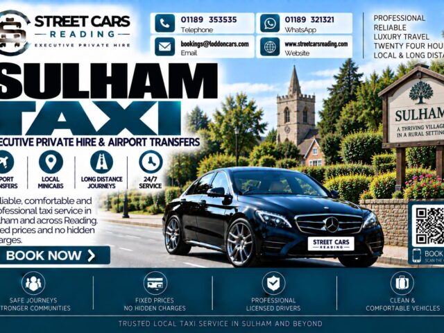 Sulham Taxi Street Cars Reading